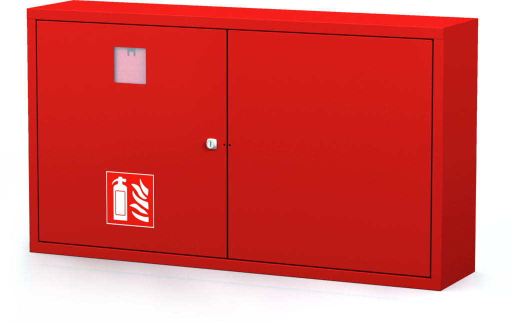 Interior cabinets for fire extinguishers 560 x 1000 x 220